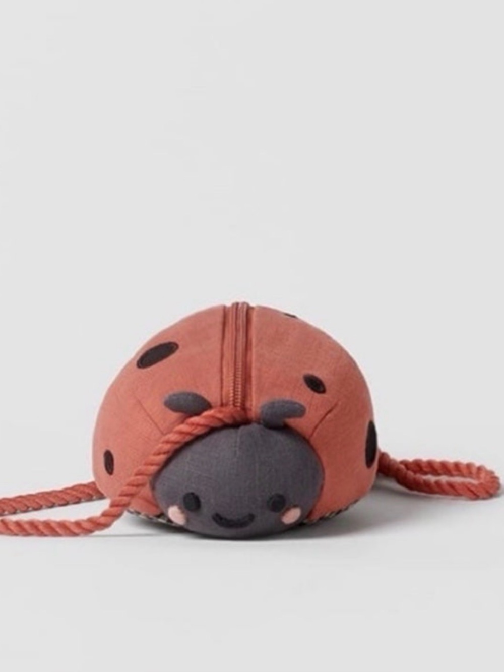 Zara Kids Ladybug Crossbody Bag in Rust and Charcoal